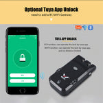 LinkMejor 026 Home Invisible Remote Control Security Door Lock Graffiti Smart Electronic Lock No Hole Design Dual System Dual Motor
