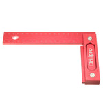 Drillpro 150/200mm Metric Precision Woodworking Square Aluminum Alloy Wide Seat Scribing Tool L 90° Right Angle Ruler
