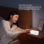LinkMejor LED Digital Alarm Clock with FM Radio / Dual Alarm / Snooze / External USB Charging Port / Dimmable Night Light For Bedroom / Office