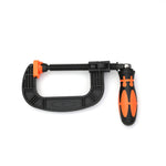Heavy-Duty G-clamp C-Shaped Clip Swivel Jaw Pad Design and Easy Adjustment Feature for Optimal Clamping and Comfortable Handling