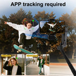 LinkMejor X3 3-Axis AI Tracking Anti-Shake Gimbal Stabilizer Built-in Telescopic Rod with Light and AI Module for Smartphone