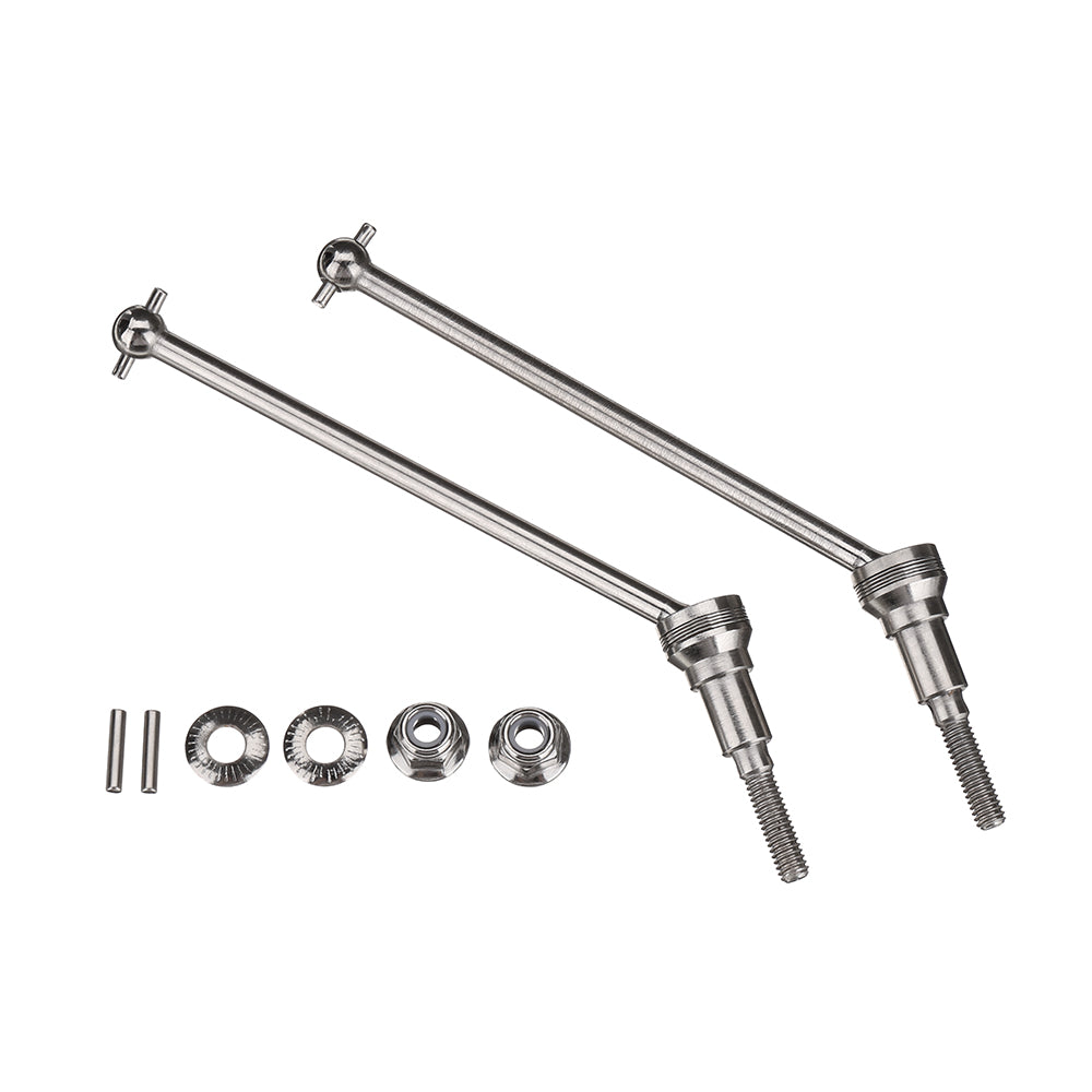 2PCS LinkMejor 2996A 1/10 RC Car Parts Metal Universal Front Drive Shaft Vehicles Models Spare Accessories T2111