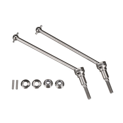 2PCS LinkMejor 2996A 1/10 RC Car Parts Metal Universal Front Drive Shaft Vehicles Models Spare Accessories T2111