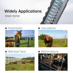 FT-891 Fence Ranch Voltage Tester 700V-8000V Ranch Farm Fence Pressure Gauge Detector Portable Fencing Energizer Voltage Meter