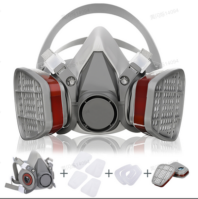LinkMejor M101 Gas Mask Half Mask LinkMejor for Painting Dust Chemicals Machine Polishing Welding Pesticides and Other Work Protection