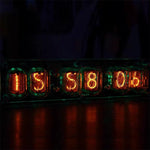 6-bit Glow Tube Clock IN-12 Nixie Clock with Tube Cool RGB Lights Computer Desktop Accessories No Need Soldering
