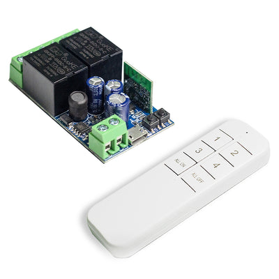 EWelink Smart WiFi 2CH Relay Smart Switch DC 5V 7V 12V 24V 48V Wireless Remote Control 2 Way Relay Work with Alexa Googole Home Voice Control