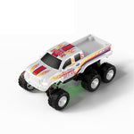 LinkMejor Q235 Q236 YW RTR Q Version 1/64 2.4G RWD Mini Alloy RC Car Six Wheel Off-Road Pickup Truck LED Light Support App Remote Control Three Speed Vehicles Models Pocket Toys Desktop Collection Gift For Boys