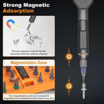 Versatile 42 Piece Magnetic Screwdriver Kit with Reliable Detachable Handle for Home Office Bike Repairs