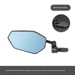 LinkMejor Bicycle Rearview Mirror 360° Adjustable Anti-glare HD MTB Handlebar Reflective Mirror for Riding Safety