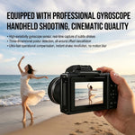 XJ18 8MP 8K HD Digital Camera 18X Optical Zoom Long Battery WiFi Smart Bluetooth Remote Photography Camera with 3.53Inch Screen for Outdoor Video Recording