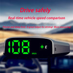 Solar Head Up Display GPS+ Digital Car Speedometer Beidou Dual System Intelligent Light Sensing HUD Car Universal Accessories