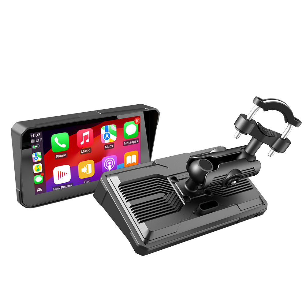 LinkMejor M790 M792 Motorcycle Smart Screen 6Inch IPS Touch Screen 1440*720 Resolution 1000NIT Brightness Bluetooth V5.0  WiFi 2.4+5G Wireless Carplay Huawei Hicar IPX8 Waterproof
