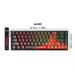 LinkMejor Win60 HE Wired Mechanical Keyboard Hall Effect Magnetic Switch RGB Hot-Swappable 8KHz Polling Rate Custom Gaming Keyboard