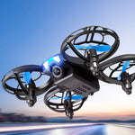 4DRC V8 Mini WiFi FPV with HD Camera Gesture Control Stunt Tumbling Colorful LED Lights Grid Full Protection Child Gift RC Toys Drone Quadcopter RTF