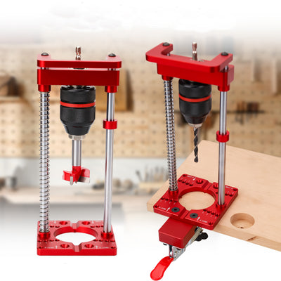 LinkMejor Drill Bracket Stand Drill Guide 35mm 26mm Concealed Hinge Hole Punch Locator Cabinet Hardware Jig For DIY Woodworking Projects