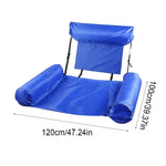 LinkMejor Summer Floating Row Swimming Pool Floats Foldable Air Mattresses Bed Beach Water Sports Lounger float Chair Hammock Mat