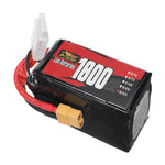 LinkMejor 6S 22.2V 1800mAh 120C 39.96Wh LiPo Battery XT60 Plug for RC Drone FPV Racing