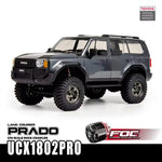 LinkMejor UCX1802PRO RTR 1/18 2.4G 4WD Brushless RC Car for TOYOTA  Land Cruiser Prado LC250 Official Licensed Rock Crawler Off-Road Climbing Truck LED Light Metal Gears Vehicles Models Toys