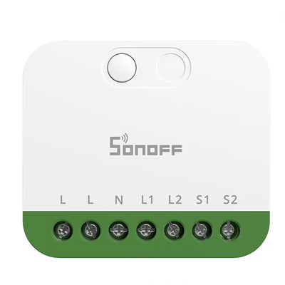 LinkMejor MINI-2GS MINI DUO 2-Gang Matter Over WiFi Smart Switch Dual Load Control Detach Relay Mode Compatible Alexa Apple Home