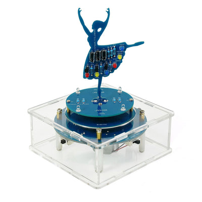 DC 5V Rotating Music Box Ballet Girl Circuit Board Production Soldering Practice Parts DIY Electronic Kit