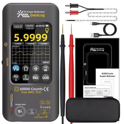 LinkMejor S600A Graphic Multimeter 3.98TFT Touch Screen  60000 Counts Data Logger True-RMS Graphic Tester Photovoltaic Multimeter