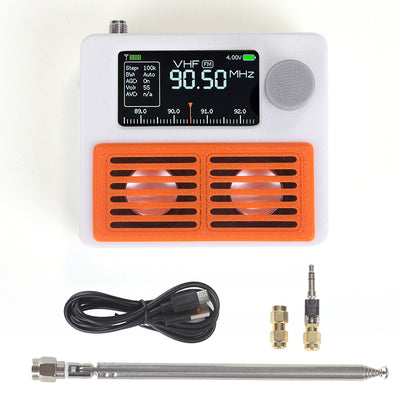Si4732 Full Band Stereo Portable Radio Pro Version 1.9 Inch IPS Screen 2000mAh Battery Supports FM AM SW LW AIR SSB Network Radio Open Source Design