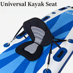 WaveRite Adjustable Universal Inflatable Paddle Board Seat Kayaking Chair Padded Detachable Canoe Backrest Drifting Base Chair Outdoor Antiskid EVA Kayak Seat Portable Surfboard Accessories