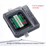 iBridge A3 Tail Plug Comprehensive Analysis Tester Multi-Device Compatibility Type-C USB Auto monitoring Portable Diagnostic Tool