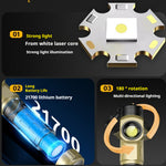 High Power 90° Rotatable L-shape LED Flashlight LED Inspection Light with COB Mini Work Light Magnetic Tail Camping Repair Emergency Torch