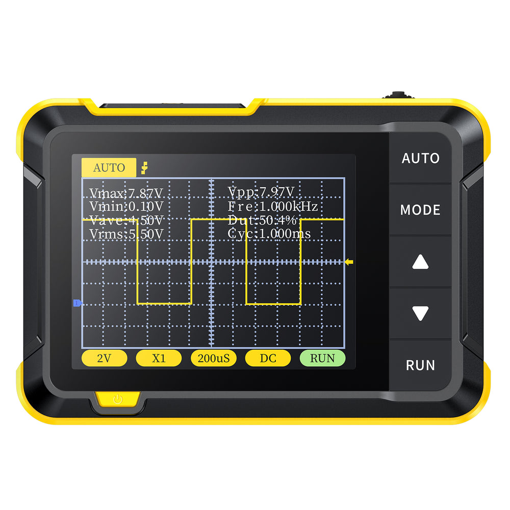 LinkMejor DSO152 Mini Handheld Digital Oscilloscope Latest Version 2.5MSa/s 200KHz Analog Bandwidth 800 VPP with PWM Output