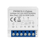 Tuya Zigbe Switch Module with 1/2/3/4 gang Dual Way Control App & Voice Control Timer Scheduling Countdown Work for Alexa Google home