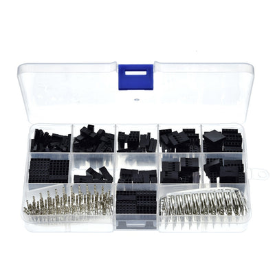 620PCS 2.54MM Dupont Cord Jumper Wire Pin Header Connector Rubber Shell Connector Housing with Terminal
