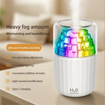 Tevorex 300ML Mini Air Humidifier USB Electric Aroma Diffuser Essential Oil Purifier Aromatherapy Mist Maker Lights For Car Home Bedroom