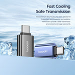 Toocki USB-C to Micro/USB-A to USB-C/USB-C to USB-A Adapter Converter for Xiaomi for Samsung Huawei OTG Connector