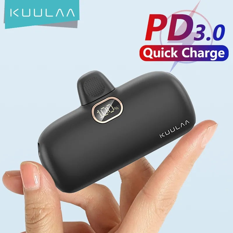 LinkMejor Mini Power Bank 5000mAh Power Bank QC PD Fast Charging for iPhone 14 13 12 Batterie Externe Portable Charger for Samsung