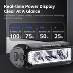 WEST BIKING 1750Lm Super Brightness Bike Headlights 4000mAh Battery Waterproof 4 Light Modes Type-C Rechargeable Aluminum Alloy Mini Front Light for Electric Bike Scooter MTB Bicycle