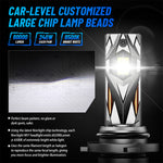 LinkMejor A500-97 High-end Wiring Harness Model External Drive 240W 60000LM LED Car Headlight