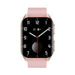 M3 1.95-inch HD Screen ECG AI Voice Assistant bluetooth Call Heart Rate Blood Pressure Blood Oxygen Blood Glucose Monitor Sleep Monitoring Body Composition Analysis Uric Acid Lipids Detection Met HRV Function Multi-sport Modes IP67 Waterproof Smart Watch