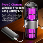 Tevorex Electric UV Mosquito Killer Lamp USB Rechargeable 2 in 1 Portable Bug Zapper for Indoor Outdoor