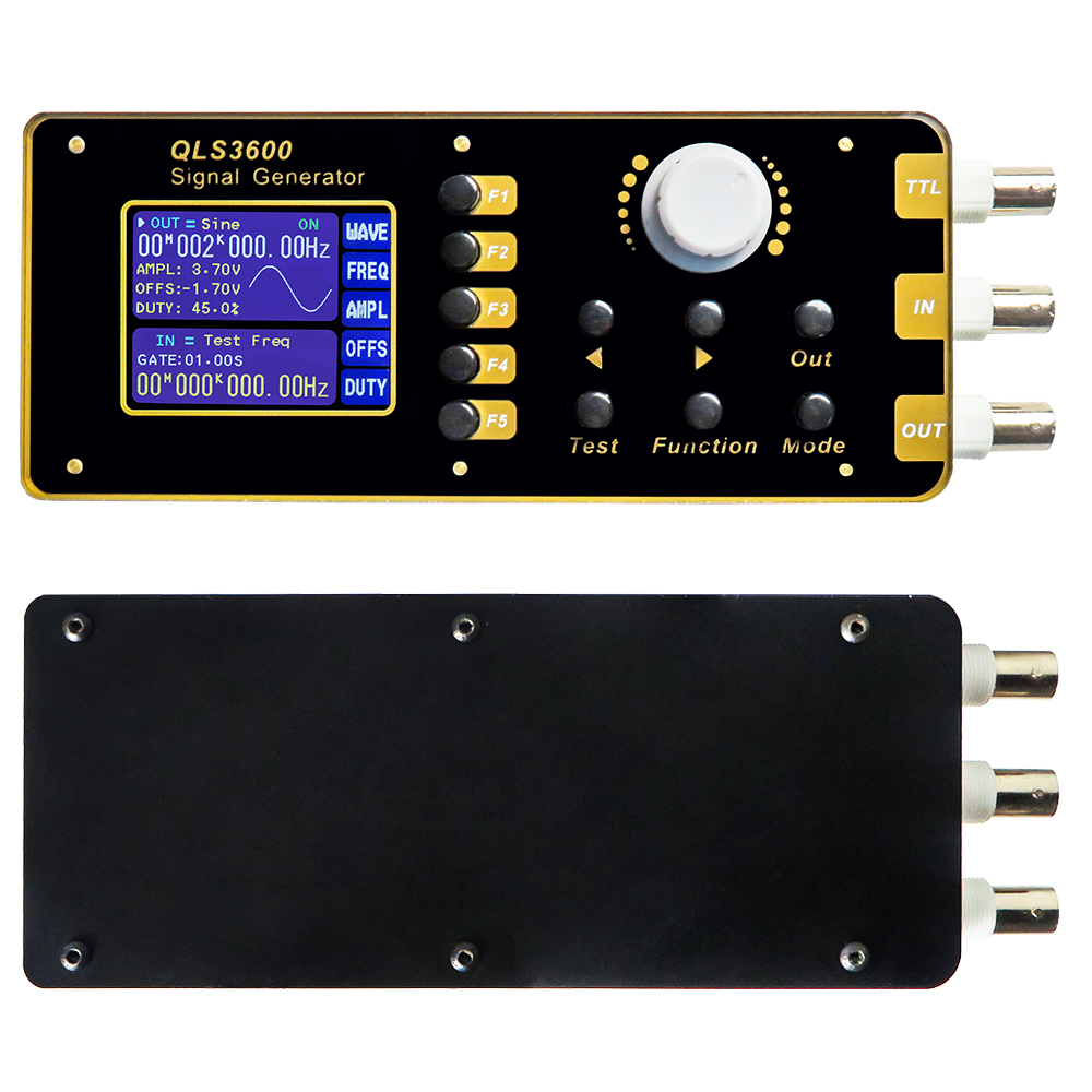 QLS3600S Signal Generator 0-30MHz High Stability Multiple Waveforms USB Interface Frequency Sweep VCO Burst DC 5V Power Amplitude Control
