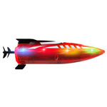 LinkMejor V777 RTR 2.4G RC Boat Double-sided Rotary Forward Stunt Driving Glowing LED Lights Ship High Speed Remote Control Vehicles Models Toys