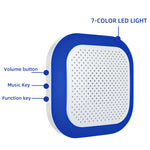 Smart Wireless Doorbell 200-300m Long-Distance 4 Levels Volume Adjustable 38 Ringtones 7 Colors Lighting Ultra-Long battery Waterproof Plug&Play Music Doorbell