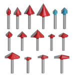 6mm 60-150 Degree  Router Bits CNC Engraving V Type Milling Cutter Woodworking Carving Knife Tungsten Carbide Cutting Tool