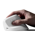 LinkMejor Tri-mode Wireless Vertical Ergonomic Mouse bluetooth 2.4g Silent 5 Level DIP Adjustment for Mac Laptop Office Lightweight 94g