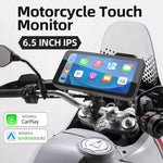 M630 Pro / M630 Max 6.5" Motorcycle Touch Screen Wireless Android Auto CarPlay Smart Portable Display IPS Removable Bracket IP67 Waterproof Bluetooth Monitor