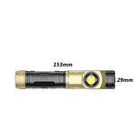 High Power 90° Rotatable L-shape LED Flashlight LED Inspection Light with COB Mini Work Light Magnetic Tail Camping Repair Emergency Torch