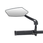 LinkMejor DH005 Bicycle Left Rear View Mirror Wide Range High-Definition Rear View Mirror Cycling Adjustable Bike Mirror for E-bike Scooter Motorcycle
