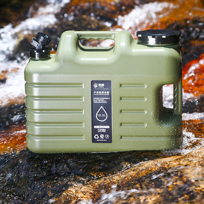 Xmund Camping Water Container Portable Car Driving Water Tank 18.5L Large Capacity Outdoor Water Bucket with Faucet Picnic Accessories