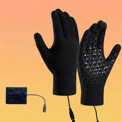 LinkMejor Winter Electric Heated Gloves USB Rechargeable Electric Heated Gloves Warm Gloves for Men Women Motorcycle Snowboard Cycling Unisex Hand Warmer Driving